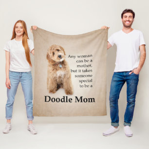 Doodle Dog Mama Fleece Deken