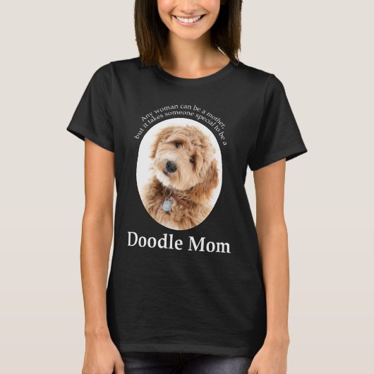 Doodle Dog Mama T-shirt (Voorkant)