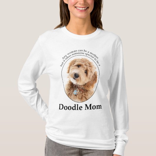Doodle Dog Mama T-shirt (Voorkant)