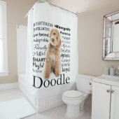 Doodle Dog Traits Douchegordijn (In situ)