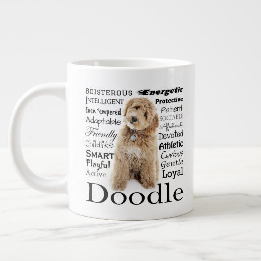 Doodle Dog Traits Extra Grote Beker (Links)