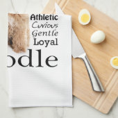 Doodle Dog Traits Theedoek (Quarter Fold)