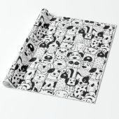 Doodle Dogs Cadeaupapier (Uitgerold)