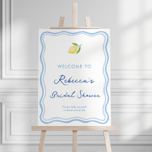 Doodle Dolce Vita Affiche de bienvenue douche citr