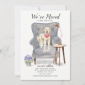 Doodle doré | Faire-part de déplacement (Devant)