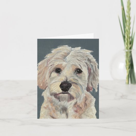 Doodle doré peint à la main sur toile (Devant)