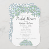 Doodle Drawing Vergeet me niet bruiloft Kaart (Voorkant / Achterkant)