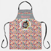 Doodle Eat Meal Kitchen Cutting Board Schort (Voorkant)