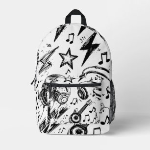 Doodle Edge – Tiener-schetsstijl-rugzak Bedrukte Rugzak