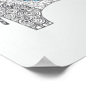 Doodle Elephant. Nursery Decor. Poster (Hoek)