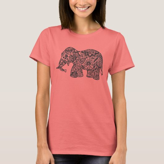 Doodle Elephant T-shirt (Voorkant)