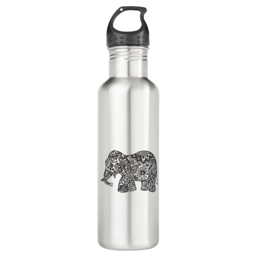 Doodle Elephant Waterfles (Voorkant)