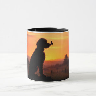 Doodle en vlinder Mooie koffie Mok