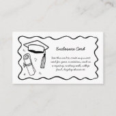 Doodle Enclosure Kaart Custom Insert Afstuderen (Voorkant)