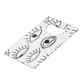 Doodle eye, motif créatif sans couture. (Devant Angle)