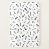 Doodle Feuille d'impression noire (Dos)