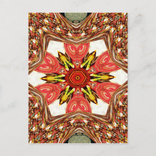 Doodle Floral Art Print Briefkaart