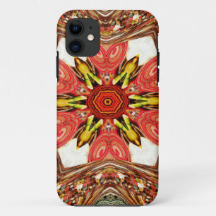 Doodle Floral Art Print iPhone 11 Hoesje