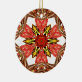 Doodle Floral Art Print Keramisch Ornament (Rechts)