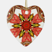 Doodle Floral Art Print Keramisch Ornament (Rechts)