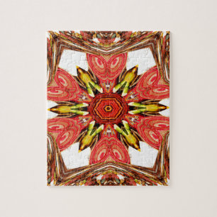 Doodle Floral Art Print Legpuzzel