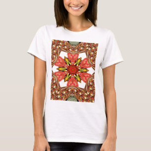 Doodle Floral Art Print T-shirt