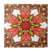 Doodle Floral Art Print Tegeltje (Voorkant)