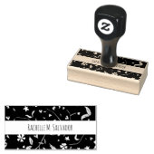 Doodle Flower Solid - Custom Rubber Stamp Rubberstempel (Gestempeld)