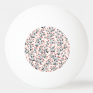 Doodle Flowers: Coral Bloemen Naadloos. Pingpongballen