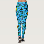 Doodle Flowers leggings (Achterkant)