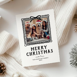 Doodle Fotolijst Kerstmis Feestdagenkaart