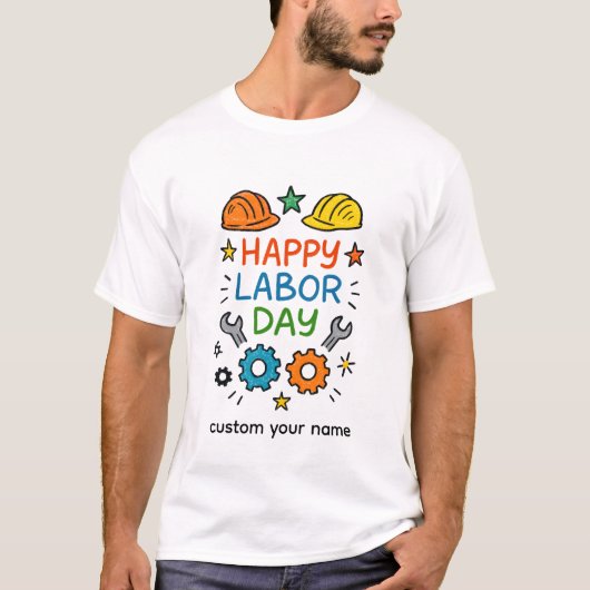Doodle Fun Labor Day T-shirt (Voorkant)