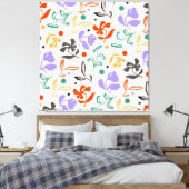 Doodle Garden Canvas Afdruk (Insitu (Slaapkamer))