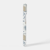 Doodle géométrique botanique bleu (Côté droit)