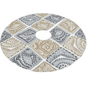 Doodle geometrisch, abstract patroon. kerstboom rok (Gekanteld)