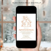 Doodle Gingerbread House Decorating Christmas Kaart