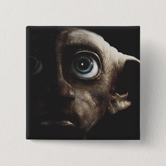 Doodle Hallows - Dobby Vierkante Button 5,1 Cm (Voorkant)