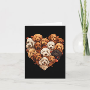 Doodle Hartvormige Schattigee Goldendoodle Hondenl Kaart