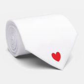 Doodle Heart Patronen Red White Colours Gift Stropdas (Opgerold)