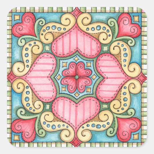 Doodle Heart - Stickers (Devant)