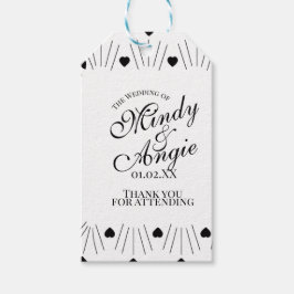 Doodle Hearts Frame Script Wedding Cadeaulabel