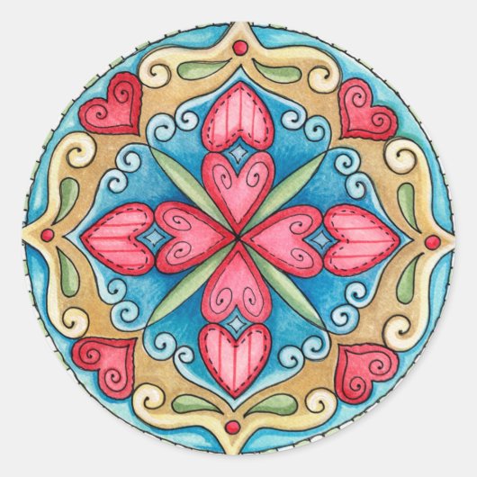 Doodle Hearts - Stickers (Devant)