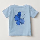 Doodle Hibiscus Baby-T-shirt (Achterkant)