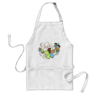Doodle Hibiscus Chef's Apron Standaard Schort