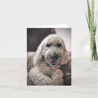 Doodle hond blanco notecard bedankkaart