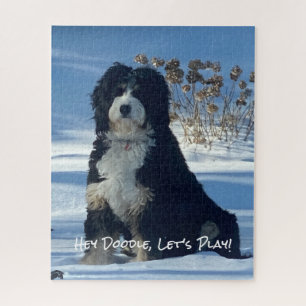 Doodle-hondenliefhebber Grappig Hey Doodle Laten w Legpuzzel