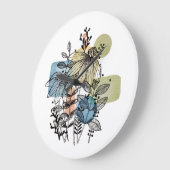 Doodle in inkt en Waterverf Grote Klok (Hoek)