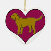 Doodle in mijn hart keramisch ornament (Achterkant)