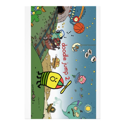 Doodle Jump 2 promo poster (Voorkant)