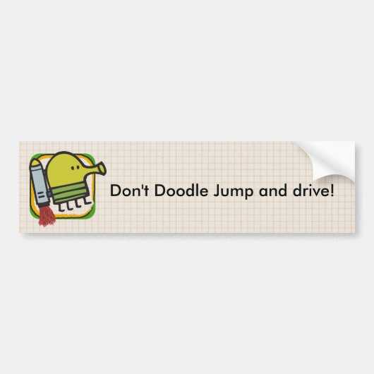 Doodle Jump Bumpersticker (Voorkant)